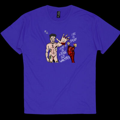 LIFE IS SHORT TEE (UNISEX BLACK) Thumbnail