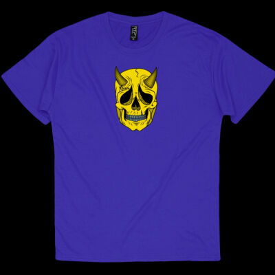 YELLOW SKULL TEE (BLACK) Thumbnail